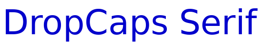 DropCaps Serif police de caractère